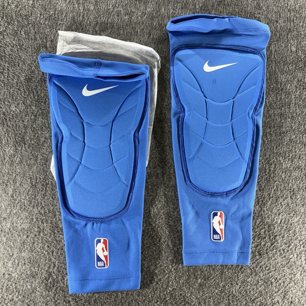 Nike NBA Issued Blue Padded Knee Sleeves Men's 2X/3X CT3878
